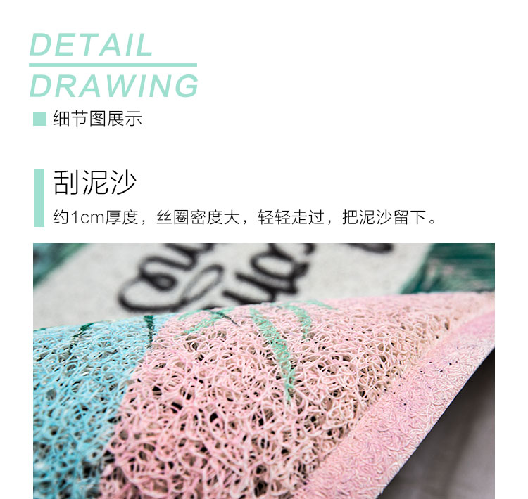 Zanwu ins Bắc Âu flamingo nhà cửa thảm nhà cửa chống bụi mat chống trượt cửa mat - Thảm sàn thảm xốp gấp gọn cho bé