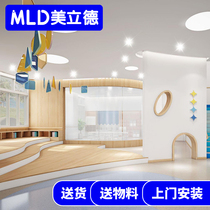 Office PVC floor Conference room Commercial plastic floor School office building non-slip floor Hotel floor glue