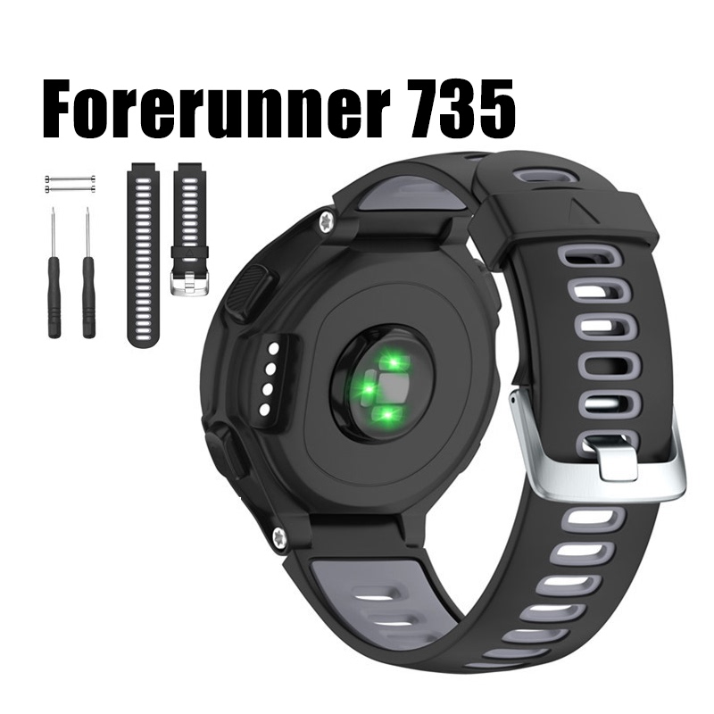 Garmin Forerunner 735Xt Silicone Watch Strap Suitable for 620 630 Two-Color