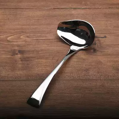 Graceful 304 stainless steel crooked mouth spoon Mini soup spoon soup shell meal spoon Small porridge spoon Sauce spoon