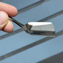 Very exquisite 304 stainless steel dessert spoon cute coffee spoon cake long handle yogurt ice cream scoop
