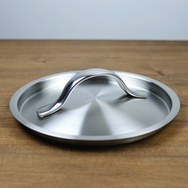 Household 304 stainless steel lid pot cover all steel cover thick rivets without rivet 16cm