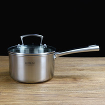 Export 304 stainless steel milk pot Sancheng steel one-piece 16cm single handle soup pot pot cooking noodle pot complementary food pot
