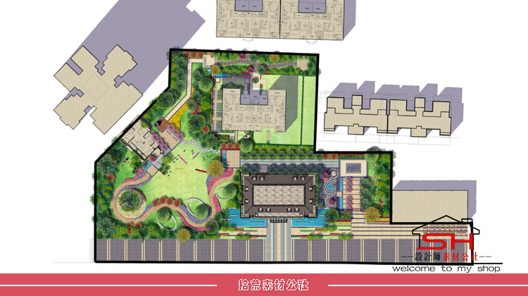 售房部售楼处会所庭院示范区样板展示景观设计SU模型方案文本案例 第23张