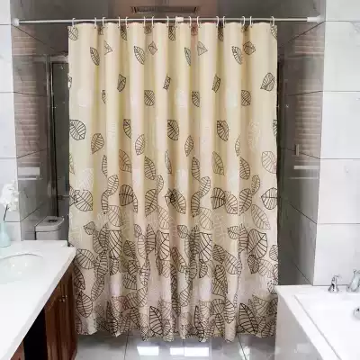 Cosmetic room shower curtain thickened warm hanging curtain curtain fabric polyester fiber shower curtain Bath Curtain waterproof and mildew proof door curtain