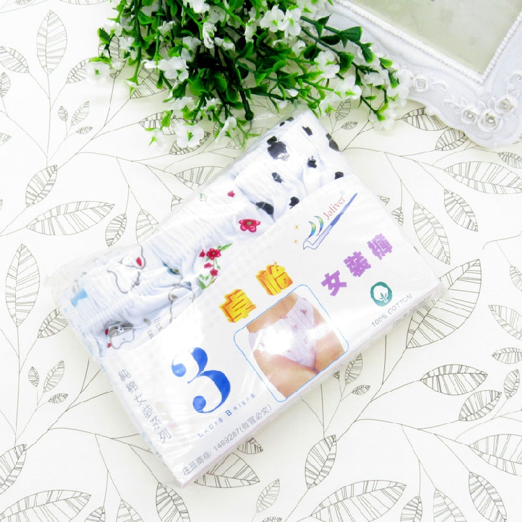 Zhuo Yi phụ nữ đồ lót cotton, quần nữ, quần short cotton, quần short eo cao, đầu 3 dải đồ lót dành cho những cô nàng màn hình phẳng