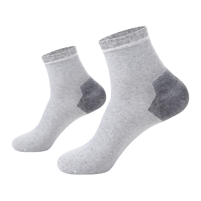 Antarctic Anti-Crack Socks Men's Mid-Tube Silicone Heel Cover Autumn and Winter Cotton Socks Anti-Cracked Heels ຖົງຕີນແມ່ຍິງ