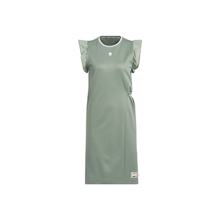 正品Adidas/阿迪达斯Neo女子透气侧边镂空休闲运动连衣裙IJ6605