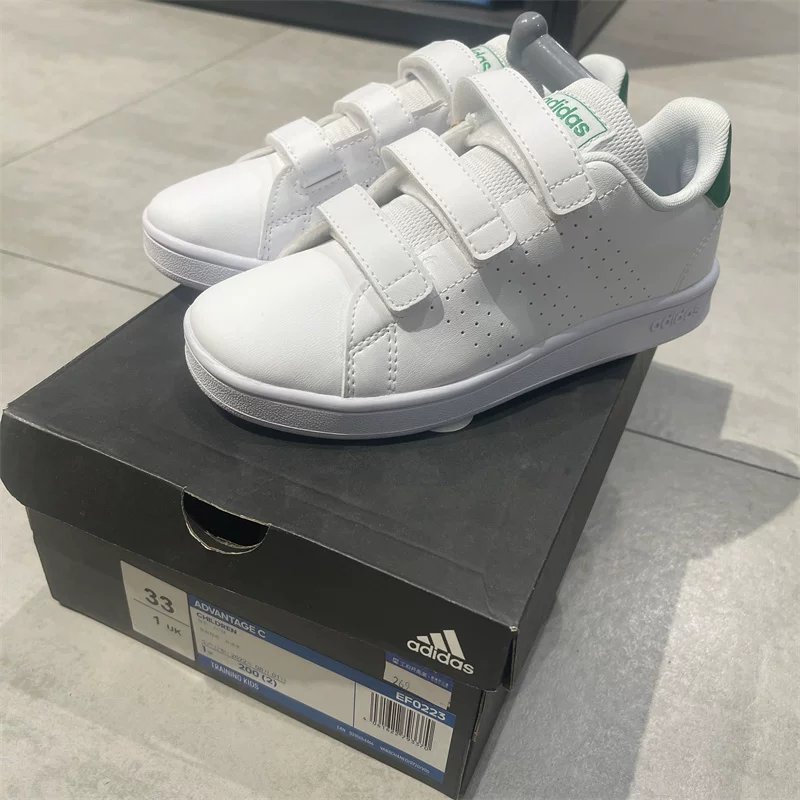 Adidas/классика Adidas ADVANTAGE детские кроссовки с липучкой, спортивные и повседневные EF0223