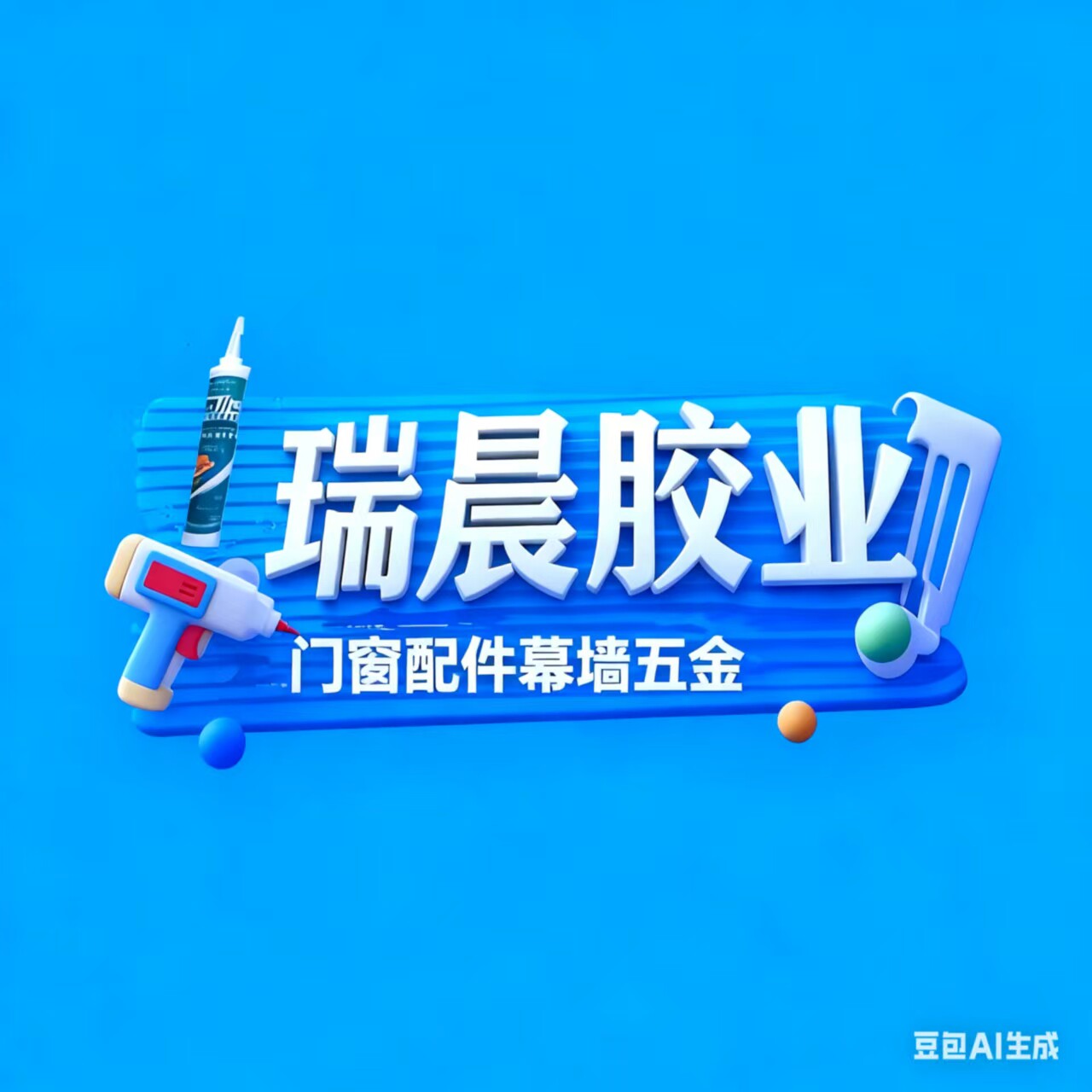 瑞晨胶业门窗幕墙五金的LOGO