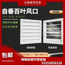 铝合金自垂百叶窗风机排风防雨防护换气扇通风油烟机外墙窗户挡板