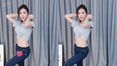 虎牙女主播-血色小野:紧身牛仔裤包裹的小巧饱满,性感可人