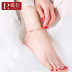 Trang sức Dara M letter đôi nhẫn đơn giản vòng chân mỏng nữ phiên bản Hàn Quốc thời trang xuân hè mùa hè lắc chân vàng pnj Vòng chân