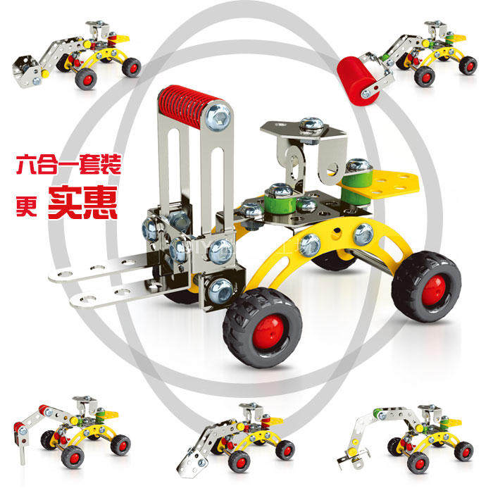 Shunji concept disassembly and assembly of metal science and education toy car assembly boy puzzle puzzle toys for the beginning of the school season
