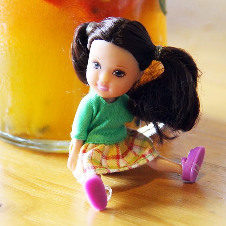 Cô gái chơi nhà đồ chơi Mini búp bê Thay đổi quần áo chơi nhà búp bê quà tặng mẫu giáo đồ chơi cho bé sơ sinh