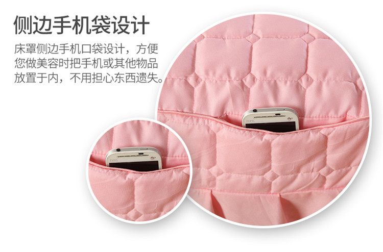 Bánh mì lưới thẩm mỹ viện bông dày đơn giản bộ màu bông rắn giường váy Body massage phân set-mảnh gối - Trang bị tấm mẫu ga trải giường spa