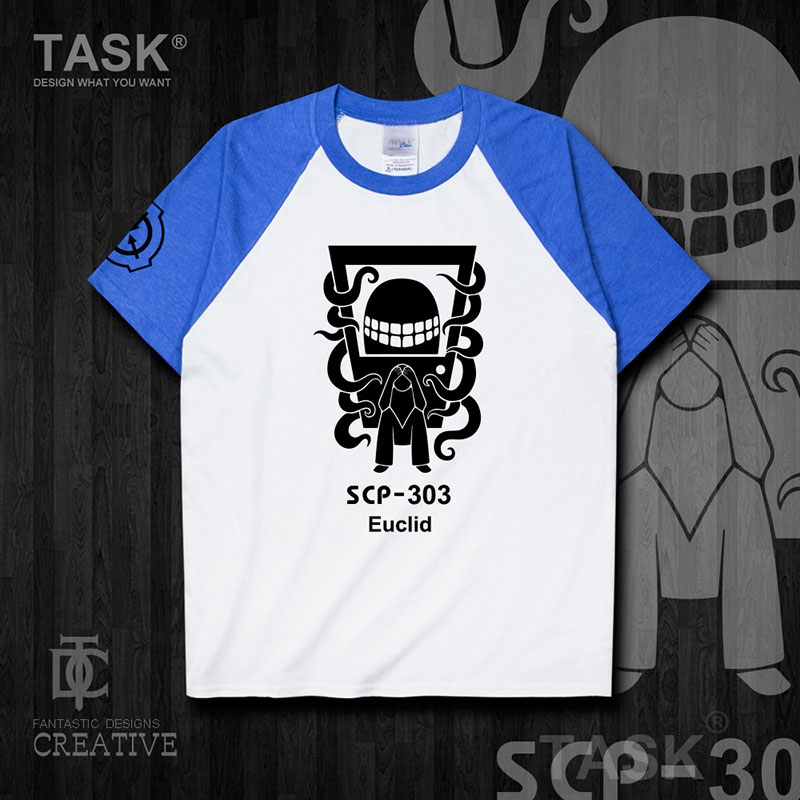 TASK Supernatural Shelter SCP Foundation SCP303 cửa nam cotton ngắn tay áo thun nam và nữ áo khoác 0005