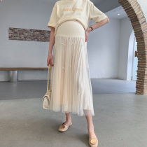 Nala homemade Pregnant Pregnant Woman Luxurious Fairy 100 Plexant 100 Pleasants Halfbody Dress 2022 Spring Dress New and Slim Fit