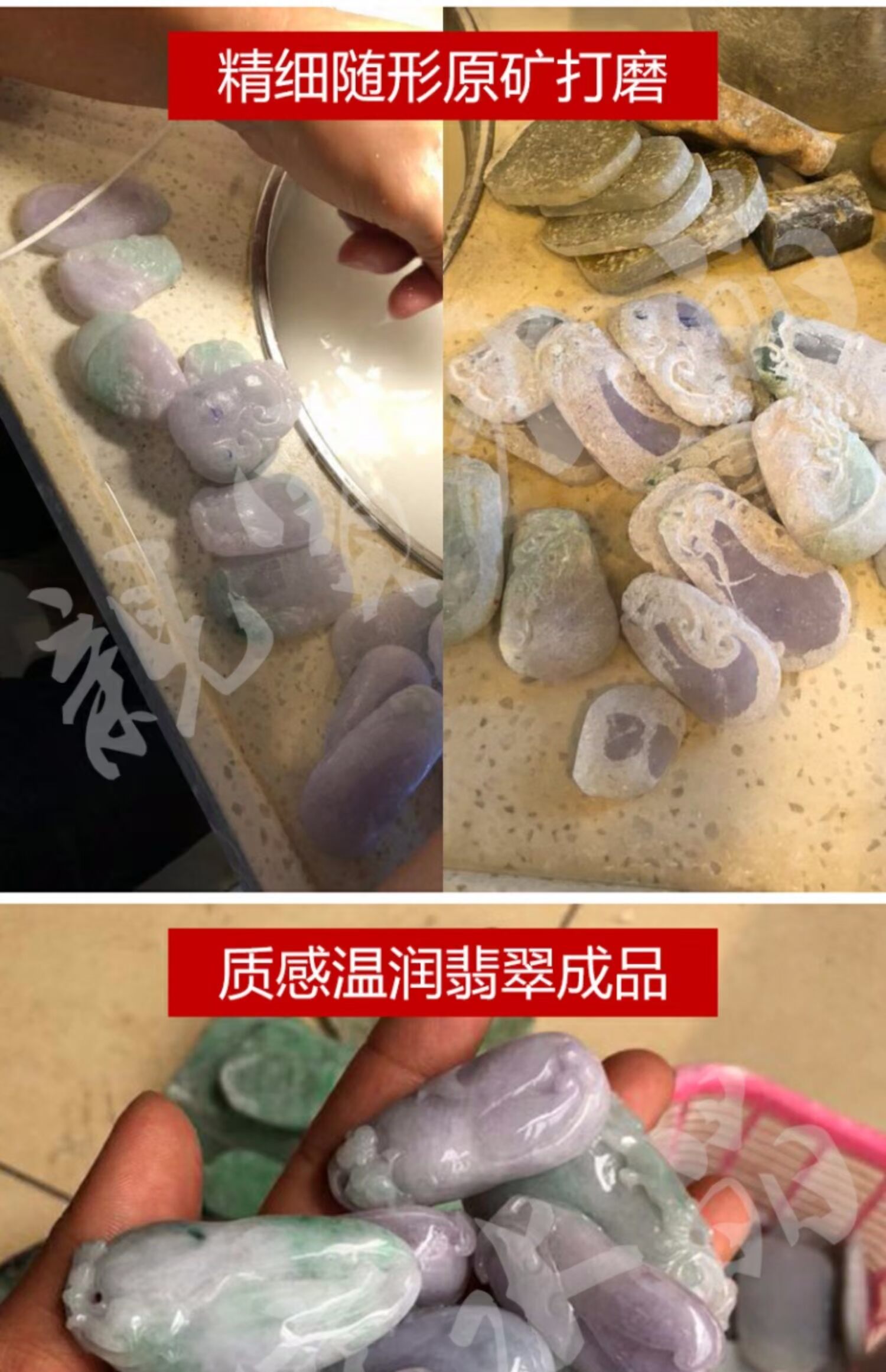 Treasure Crystal Ngọc bích tự nhiên Vòng tay nữ Handmade Handmade Mặt dây chuyền Đá Trang sức Vòng đeo tay Chính hãng Nhẫn an toàn Khóa - Vòng đeo tay Clasp vòng tay nữ