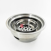 295 Barbecue commercial charcoal barbecue grill charcoal stove charcoal pot Korean restaurant smoke exhaust stove Stainless steel charcoal stove flat plate