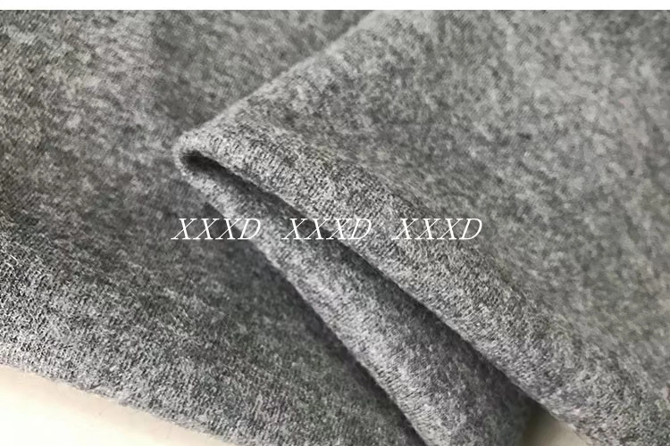 Mới độc quyền mật độ cao hai mặt quần áo vải handmade diy đan ánh sáng màu xám vải len cashmere phần dày