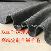 Mới Nissan độc quyền đàn hồi đôi đan len len cashmere vải dày quần áo làm bằng tay vải tự làm