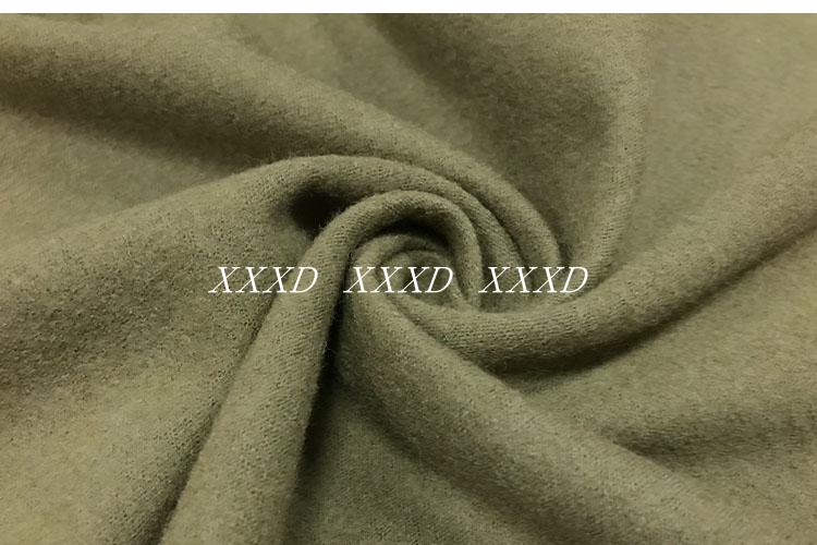 Mới nhập khẩu cao cấp worsted đan quân đội cashmere vải len màu xanh vải thời trang quần áo thủ công vải tự làm vải thun sọc