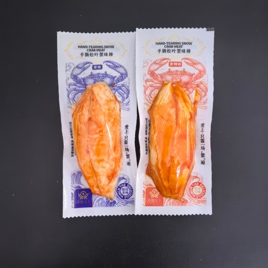 郑蟹天下手撕松叶蟹柳棒蟹肉零食散称独立小包装休闲零食