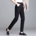 Ai Kedu 2019 xuân mới quần cotton thẳng cao eo rộng quần harem chín quần mỏng phần thường quần - Quần Harem quần túi hộp nữ Quần Harem