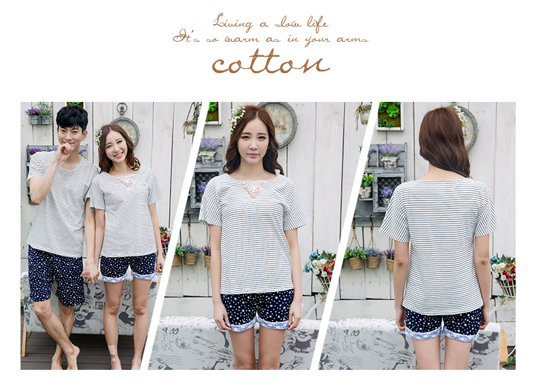 Pyjama mixte en Coton à manche courte - Ref 3004626 Image 10