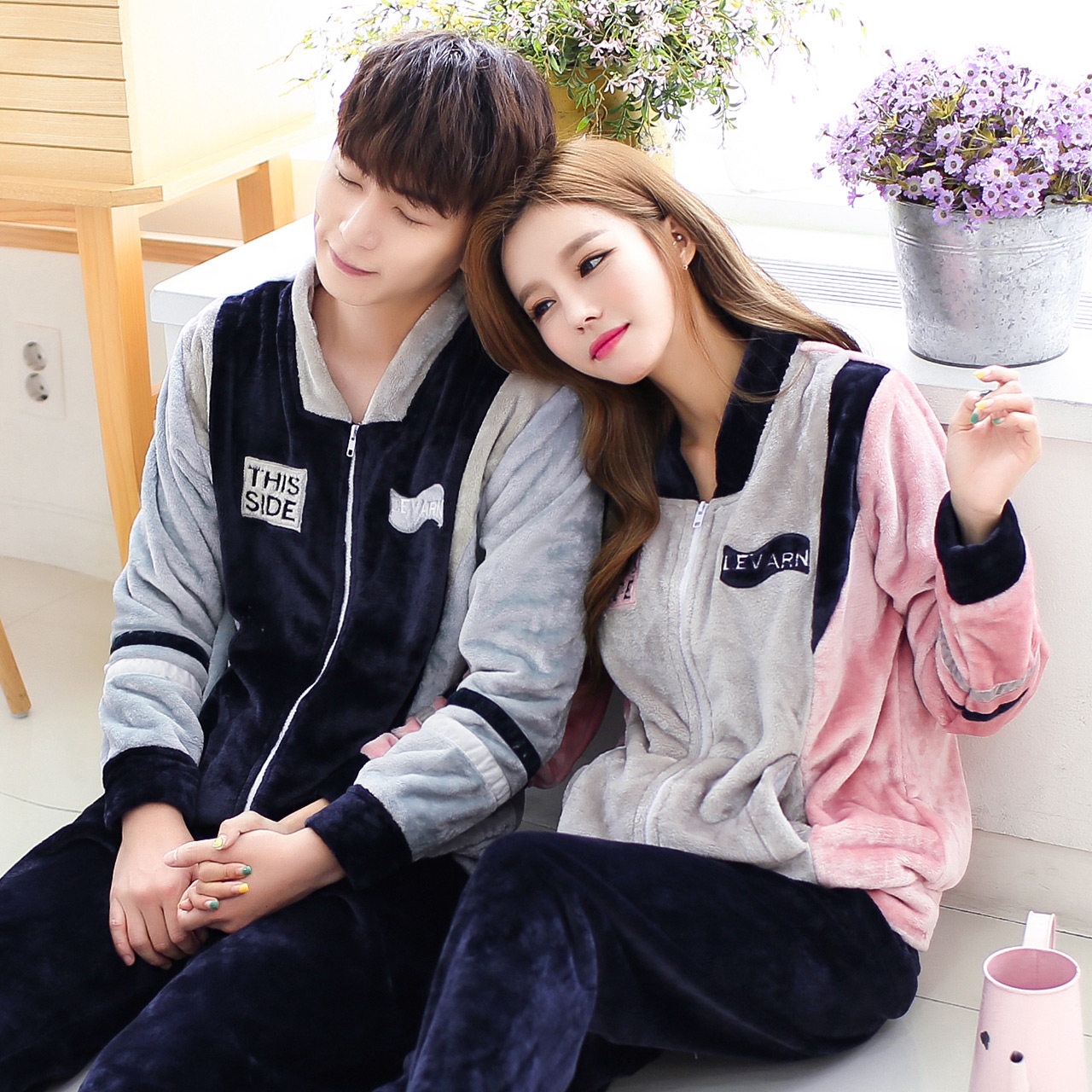 Pyjama mixte en Polyester Polyester  à manches longues - Ref 3004595 Image 4