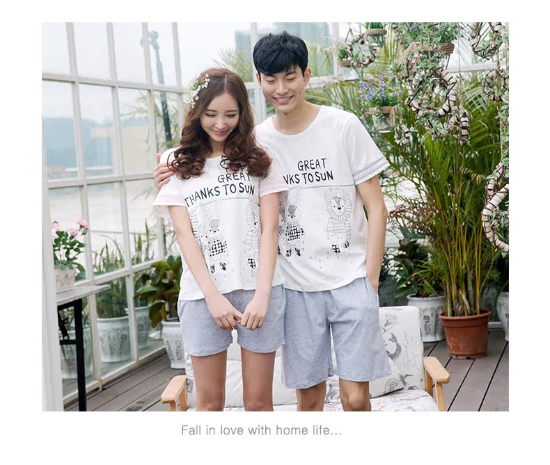 Pyjama mixte en Coton à manche courte - Ref 3004547 Image 13