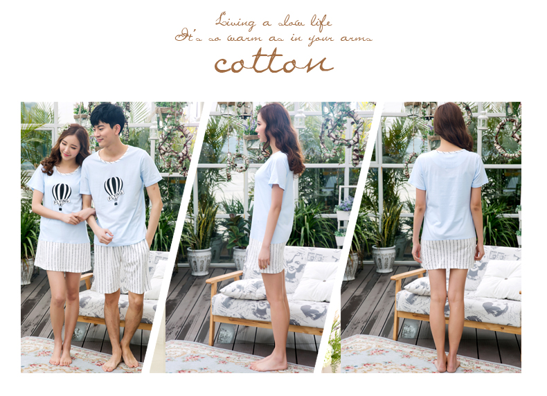 Pyjama mixte en Coton à manche courte - Ref 3004608 Image 9