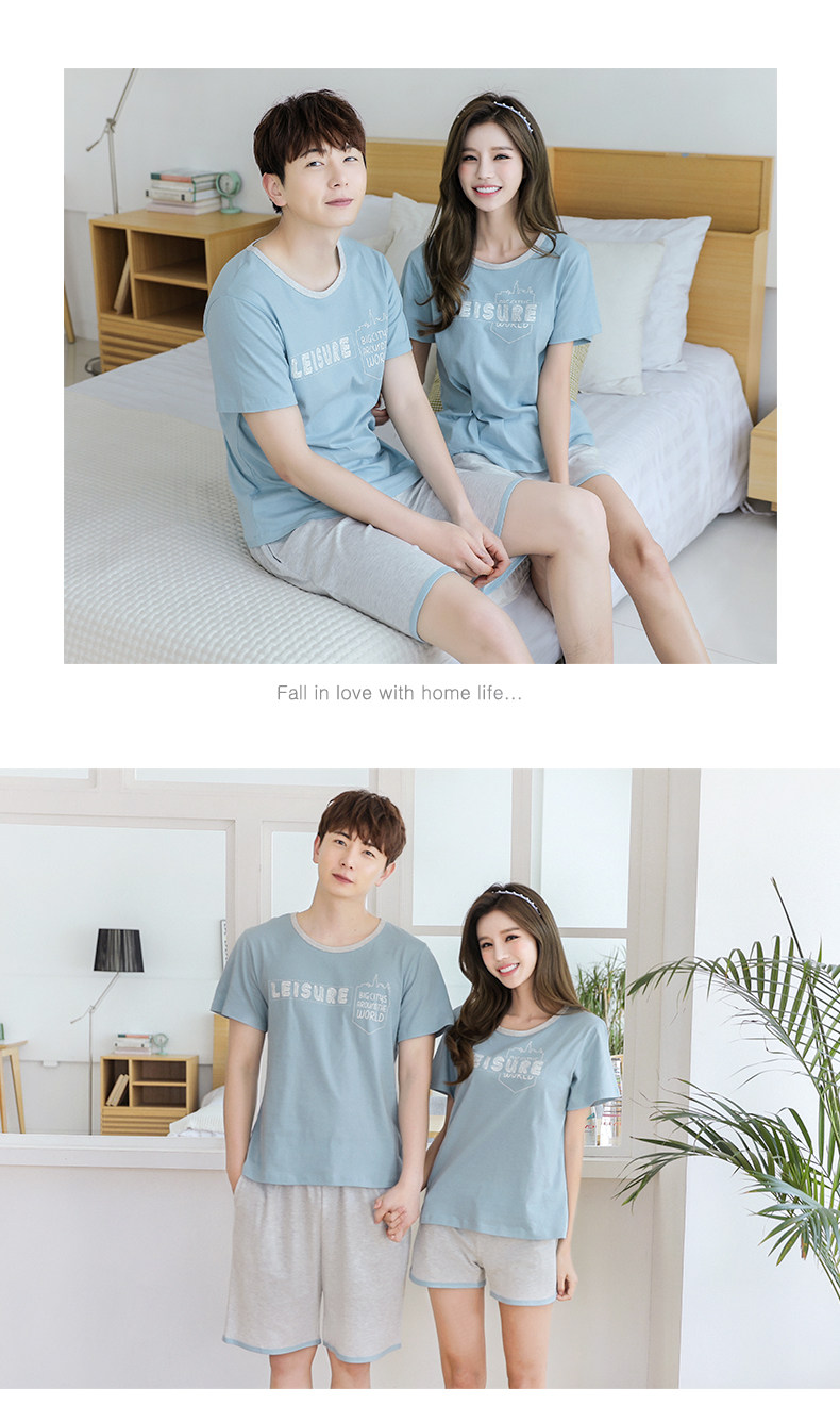 Pyjama mixte en Coton à manche courte - Ref 3004518 Image 13