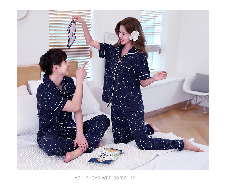 Pyjama mixte en Coton à manche courte - Ref 3004657 Image 17