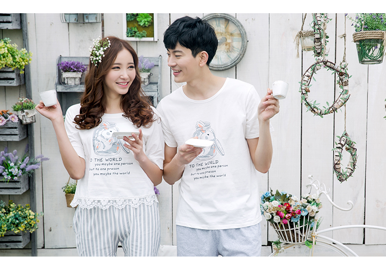 Pyjama mixte en Coton à manche courte - Ref 3004624 Image 14