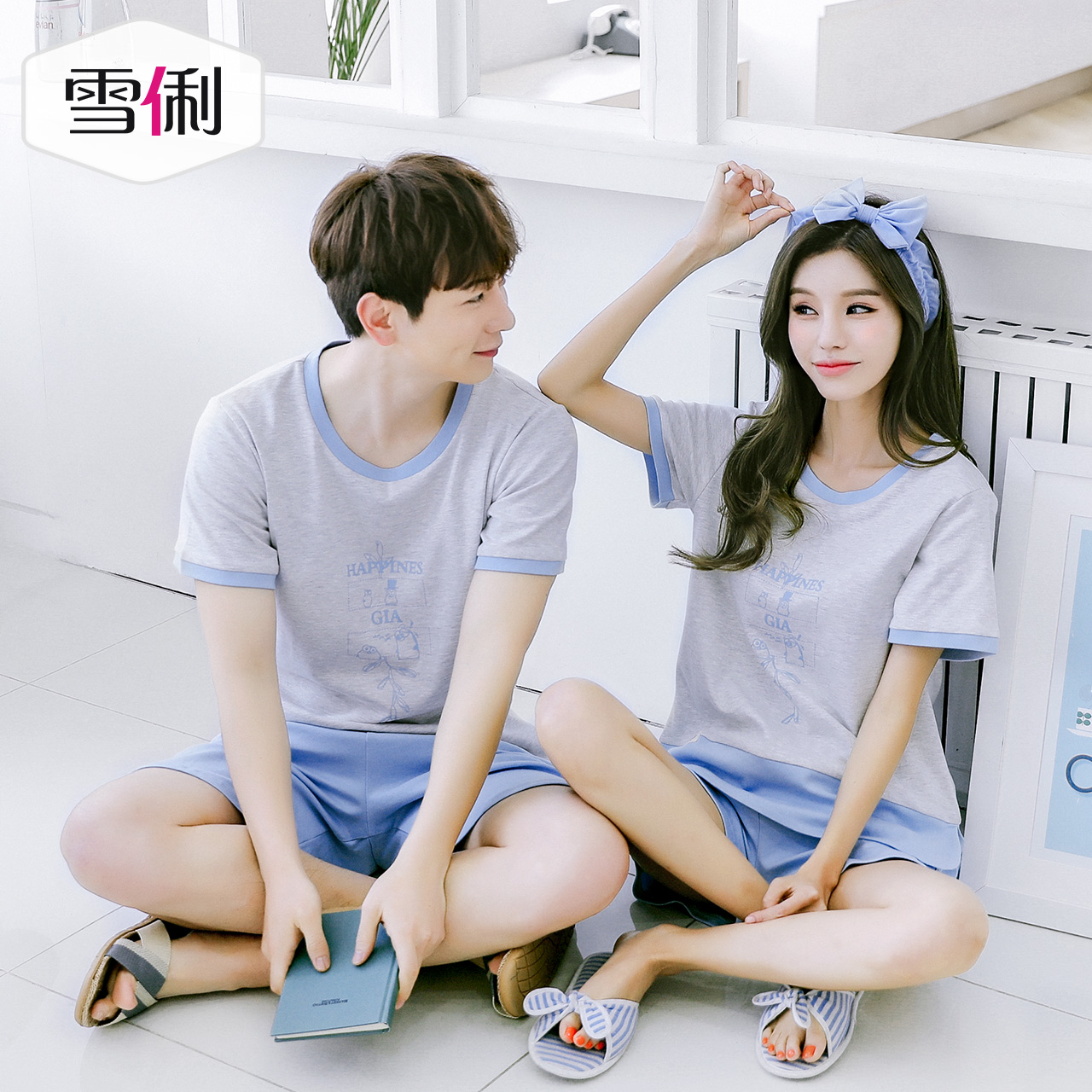 Pyjama mixte en Coton à manche courte - Ref 3004520 Image 3