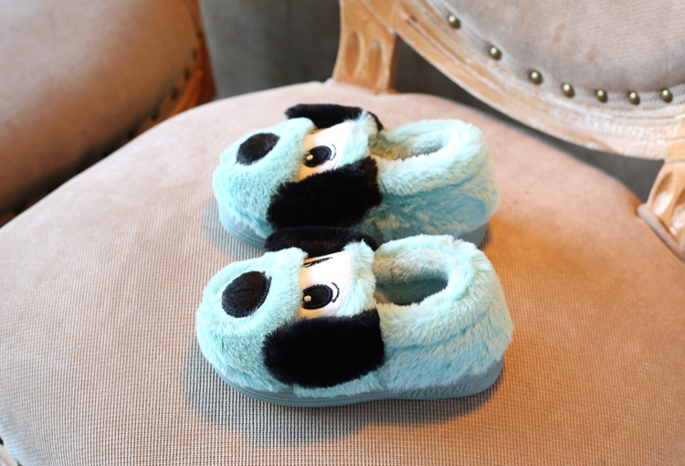 Pantoufles enfants en suède pour hiver - semelle caoutchouc - Ref 1036186 Image 13