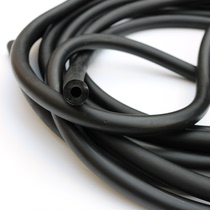 50140 black round leather band thick thick elastic tube exercise yoga fitness tensile rope 5*14 latex pull tube