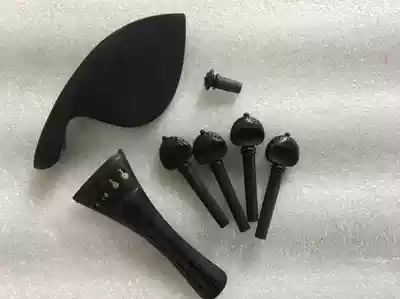 High-grade violin ebony accessories 4 4 4 violin high-grade ebony accessories ebony carving violin accessories