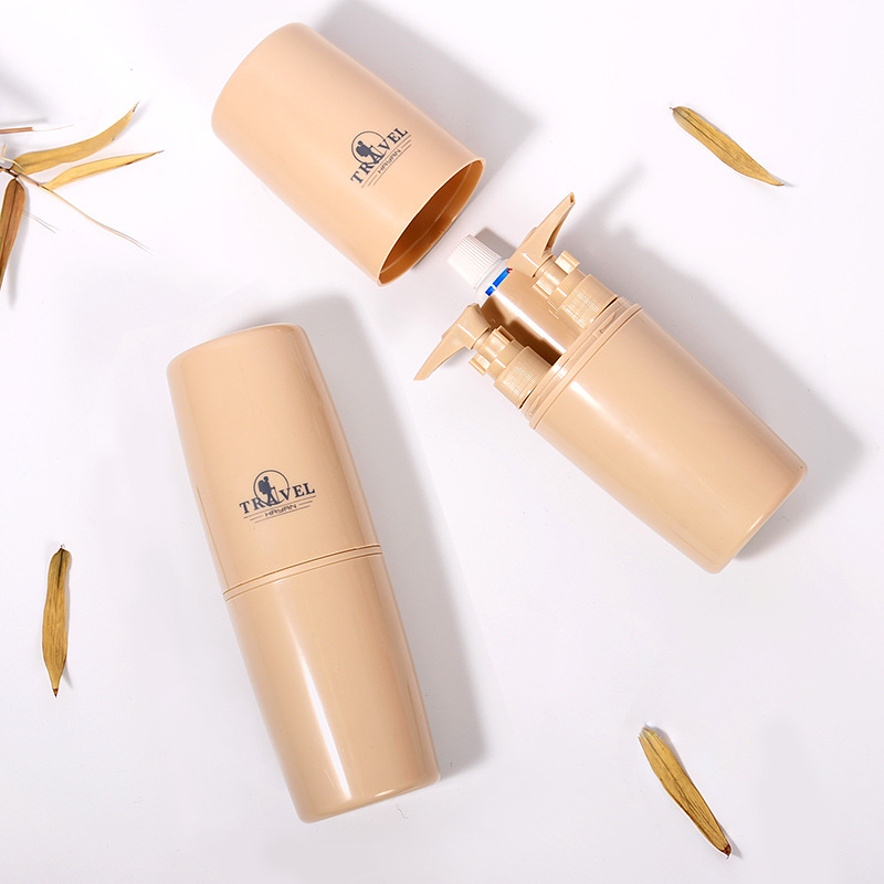 Outdoor Portable Tourist Wash Mouthwash Cup Subsuit Wash Cup Covered Travel With Lid Toothbrush Toothpaste Box Tooth Bucket