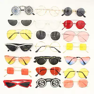 Travel photography street photography sunglasses photography props Photo props travel personality photo creative DIY literary travel glasses