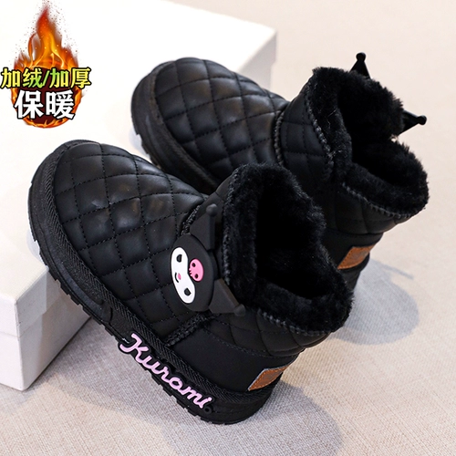 Зимние туфли, утепленные детские удерживающие тепло короткие сапоги