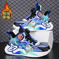 Черная синяя хлопчатобумажная туфли [сохраняйте теплую модель]