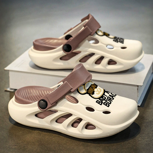 Летние детские тапочки для мальчиков, мультяшные пляжные слайдеры, подходит для подростков