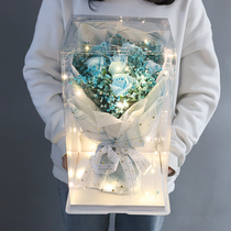 Starry dried flowers Creative roses soap flowers Eternal flowers send elders best friend birthday gift female girlfriend practical