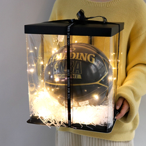 Gift box with basketball Cake box Birthday gift Surprise gift box Rafi grass souvenir ins wind