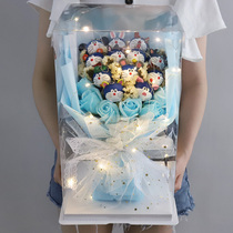 Creative doll bouquet Birthday gift girl practical gift box to send best friend Graduation season special heart girl heart girl