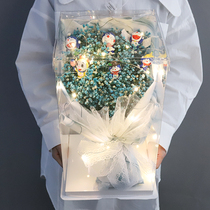 Birthday gift girls send best friend robot Cat Exquisite creative surprise gift box box bouquet Girl heart grocery store