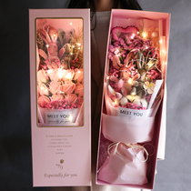 Starry Dried flowers Roses true flower bouquet Immortalized Flowers gift box Flowers Creative natural graduation season birthday gift female
